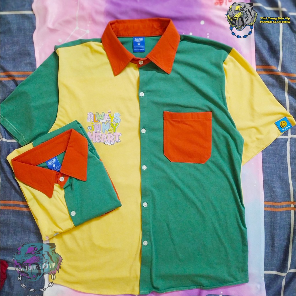 Áo Sơ Mi Funny Windy Tay Ngắn Vải 100% Cotton Thái Cao Cấp | Sản Phẩm Mới Năm 2021 ( Tặng kèm Túi xanh + Pin Cài áo) | BigBuy360 - bigbuy360.vn