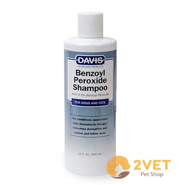 Sữa Tắm Davis Benzoyl Peroxide - Chai 335ml - Dầu Tắm - Hỗ Trợ Các Vấn Đề Về Lông - Da - Xuất Xứ Từ Mỹ