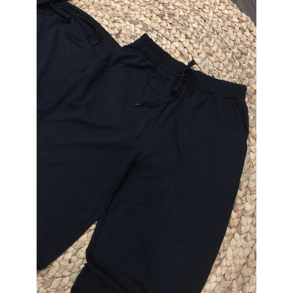 (ảnh thật ở cuối) Sporty Black : Jogger * Hoddie form lửng - S10