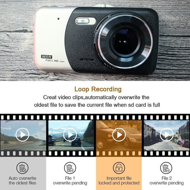 [Mã 267ELSALE hoàn 7% đơn 300K] Camera Hành Trình Ô Tô X002 Trước Và Sau Full HD 1080P | WebRaoVat - webraovat.net.vn