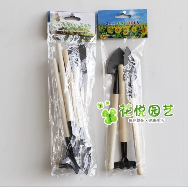 Bộ Xẻng làm vườn 3 món - Dụng cụ dùng để trong sen đá , làm tiểu cảnh terrarium