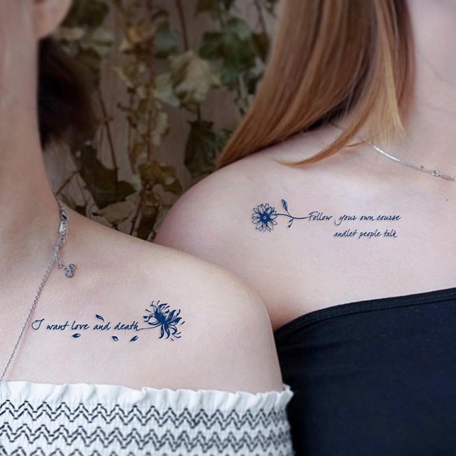 【SIYA Magic Tattoo】Hình Xăm Dán Tạm Thời 15 Ngày Bảng Chữ Cái Tiếng Anh Chống Nước 11CM*8CM SIYA MAGIC TATTOO