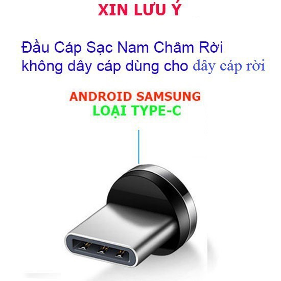 ®️Đầu sạc Hút Nam Châm®️ Đi Kèm Cáp Sạc Nam Châm