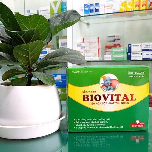 BIOVITAL - MEN VI SINH HỖ TRỢ TRẺ TIÊU HÓA KÉM,BIẾNG ĂN