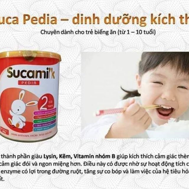 Sữa sucamilk pedia 900g