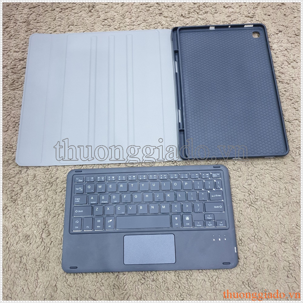 Bàn phím Samsung Galaxy Tab S6 Lite, Tab S6Lite, P610, P615, kèm bao da, touchpad, đèn phím, ngăn đựng bút