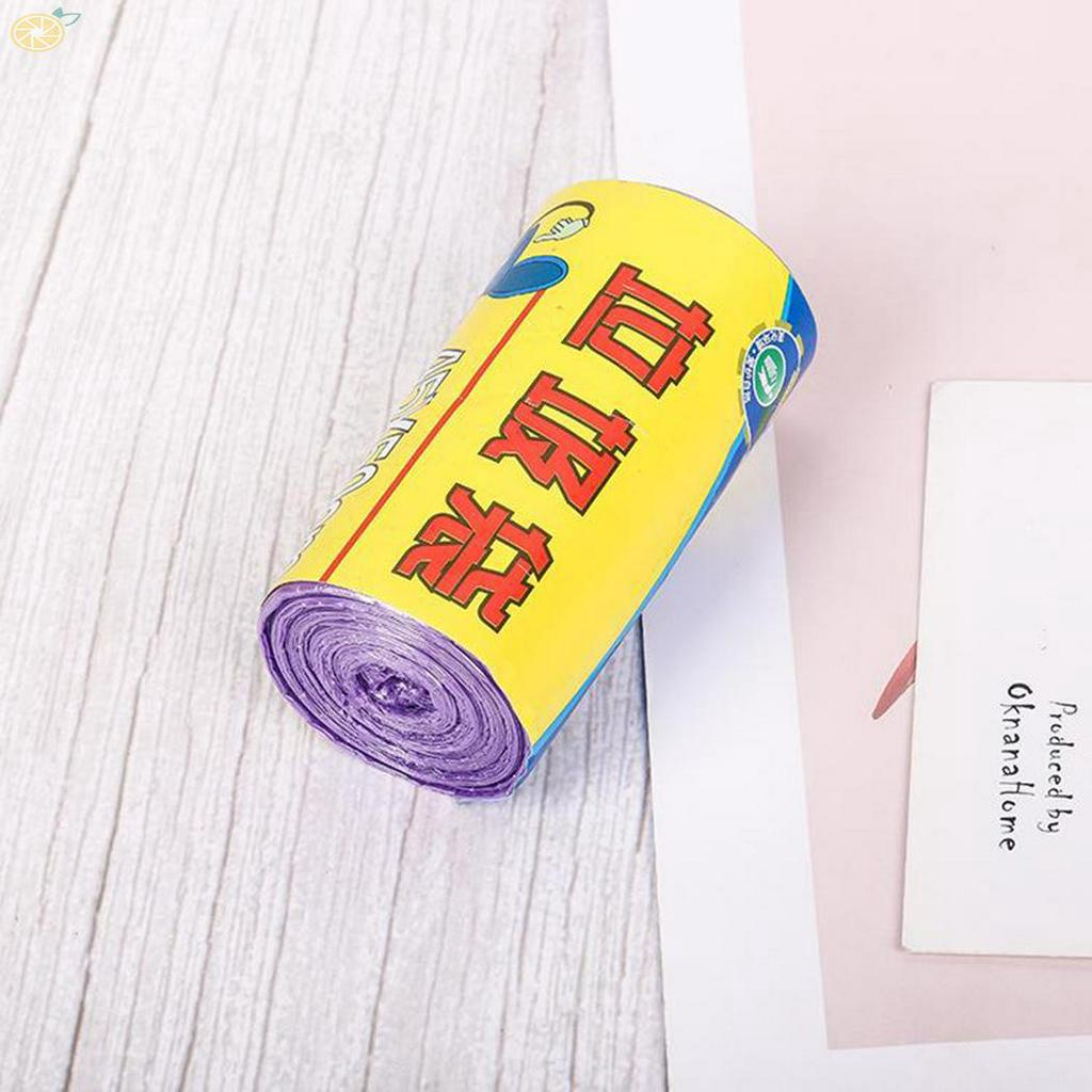 Cuộn 15 túi đựng rác bằng nhựa kích thước 50cm x 45cm nhiều màu tùy chọn