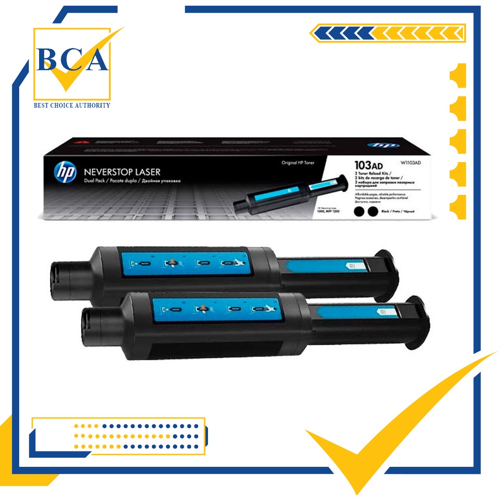 Mực in HP 103AD Dual Pack Black Original Neverstop Laser Toner Reload Kit  mực đôi