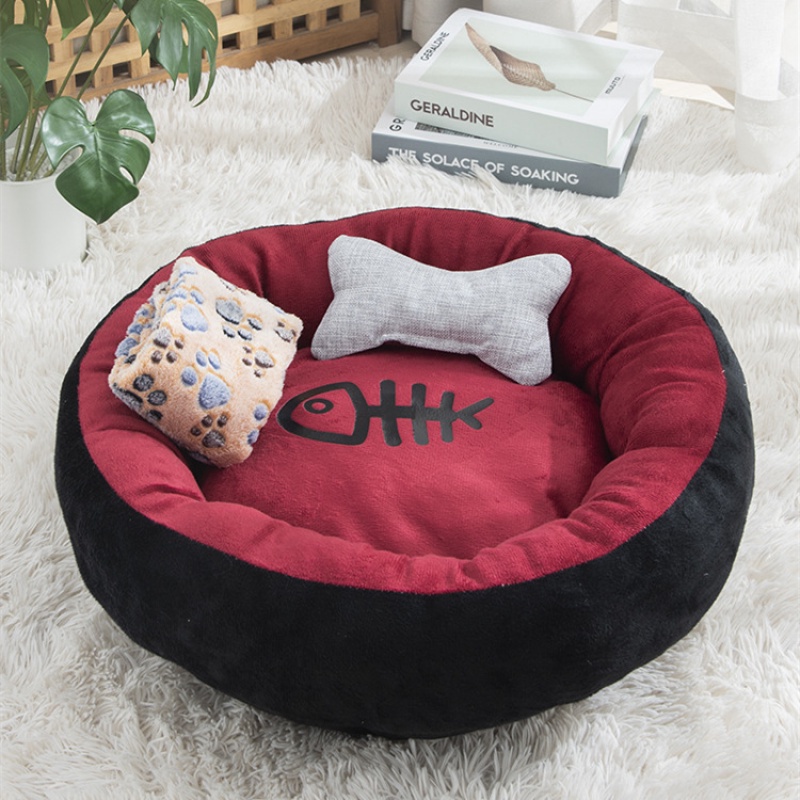 Đệm Nằm Bằng Cotton Giữ Ấm Mùa Đông Dễ Thương Cho Thú Cưng