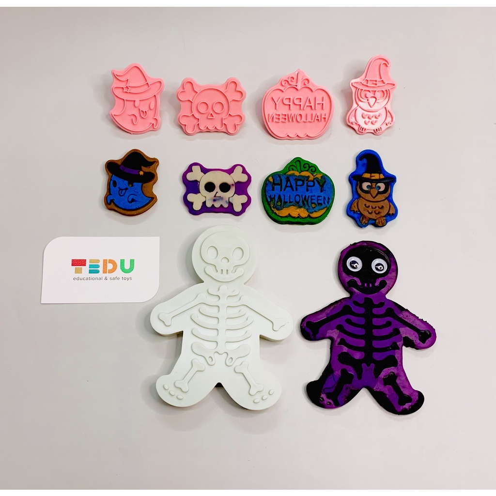 Combo Halloween Gift Set bột nặn đất nặn an toàn TEDU