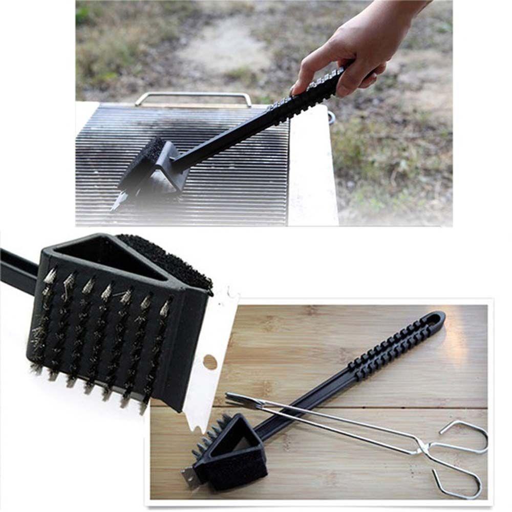 Bàn Chải Nướng Bbq Với Tay Cầm Dài Bằng Dây Đồng Tiện Dụng