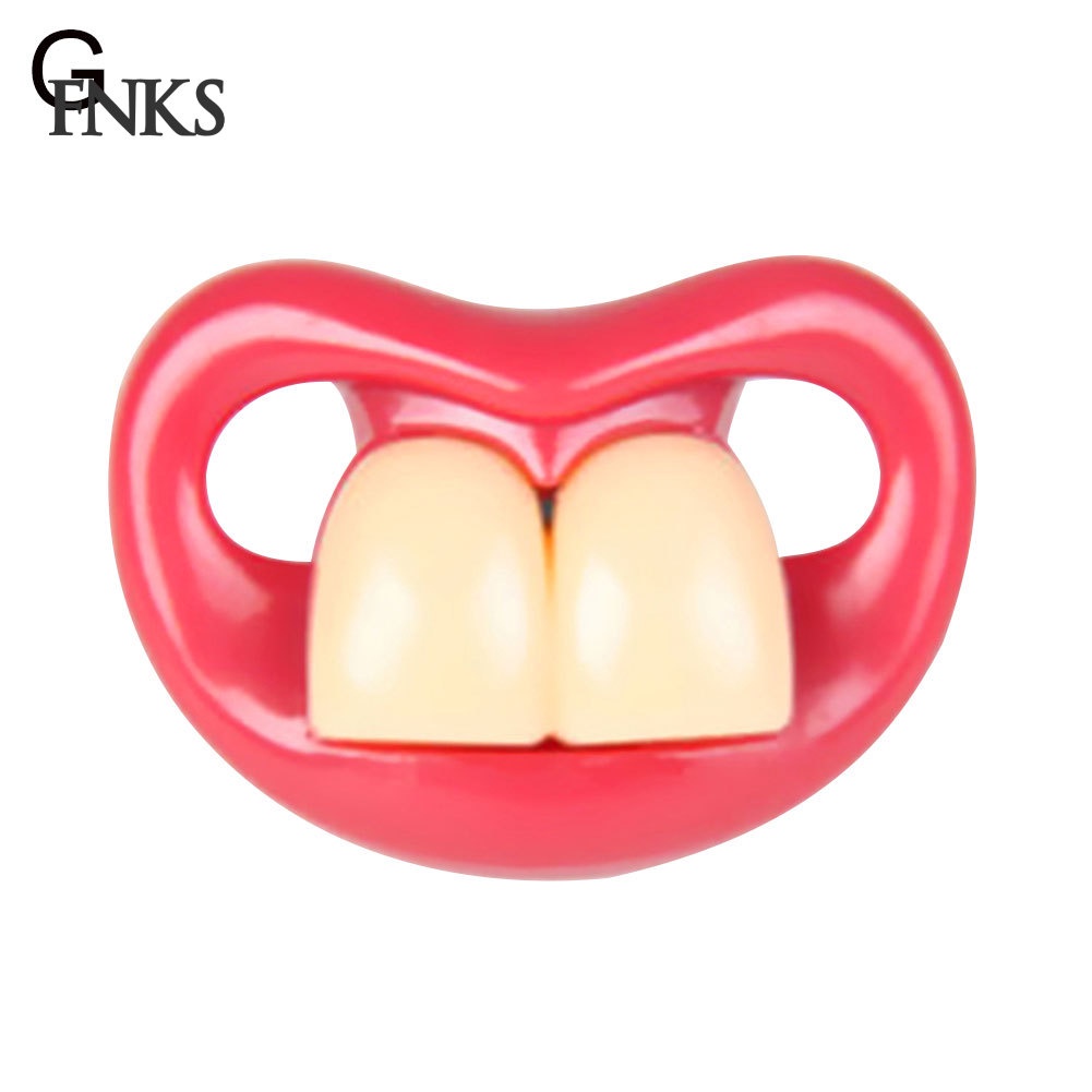 Núm ti giả hình hàm răng miệng to vui nhộn cho bé