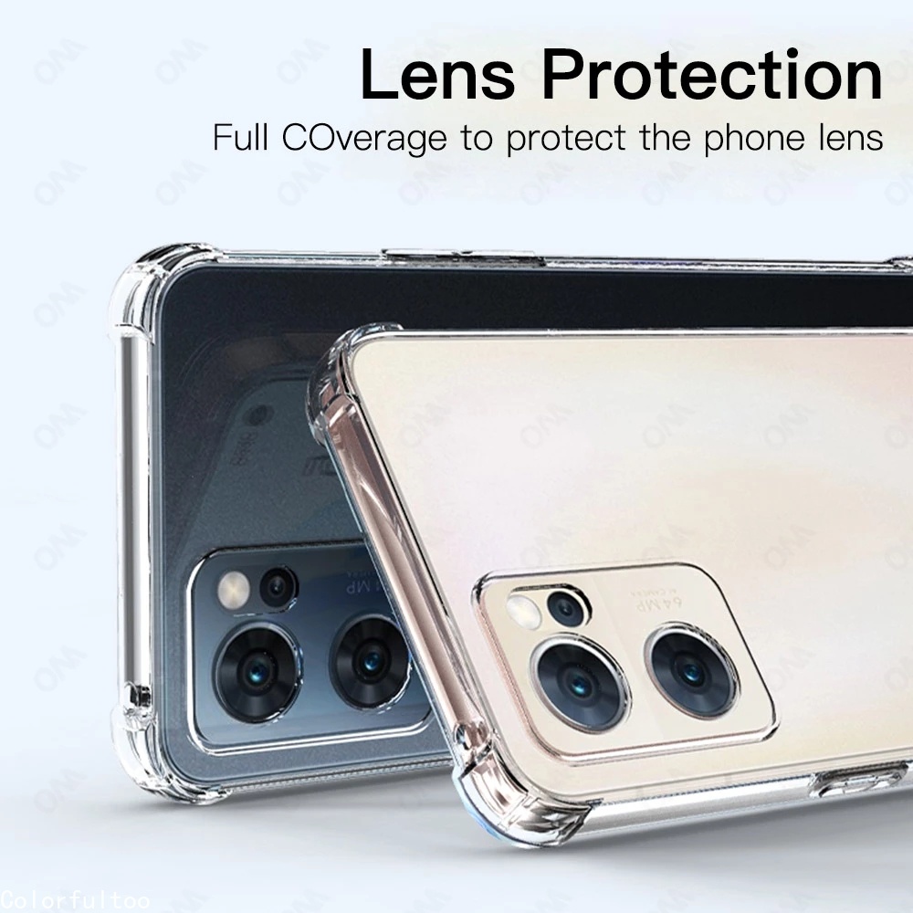 Ốp Điện Thoại Silicone Mềm Trong Suốt Chống Sốc Cho Oppo Reno 7 Pro 7Pro 7Z 6Z Reno6Z Reno7Z Reno7 Reno6 4G 5G