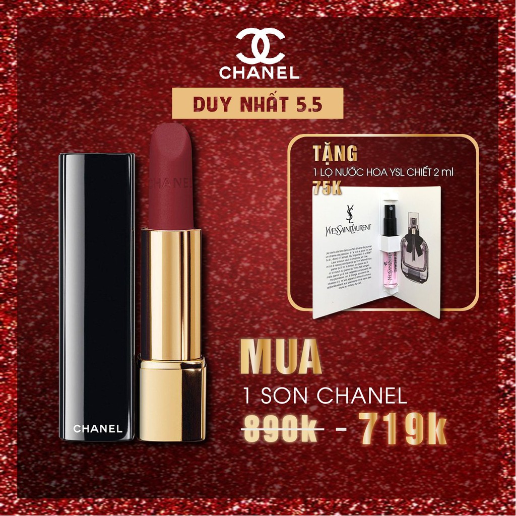 Son Chanel Chính hãng Fullbox Trọn Bộ Mềm Mịn Như Nhung | BigBuy360 - bigbuy360.vn