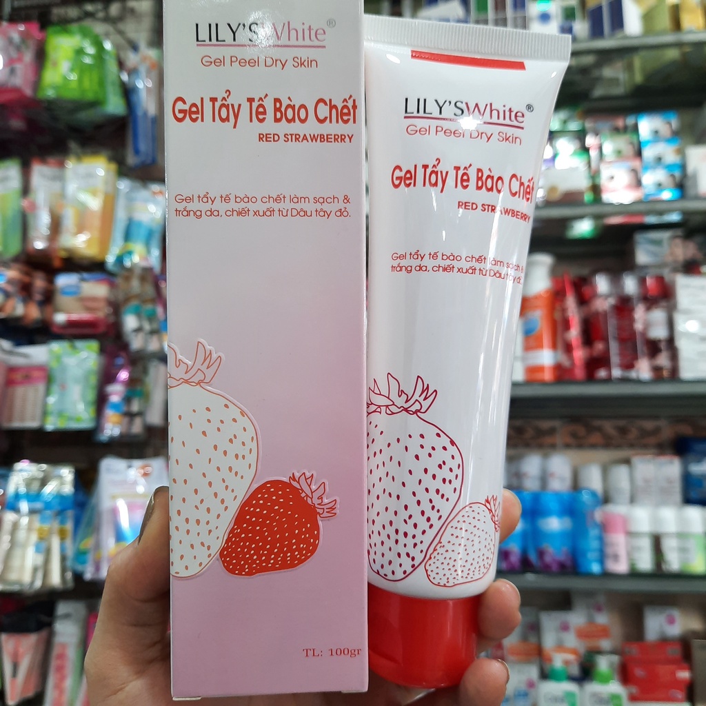 Gel Tẩy Tế Bào Chết Lily's White dâu tây 100g