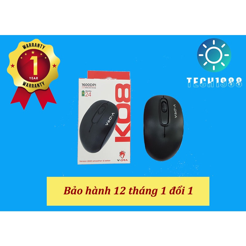 CHUỘT KHÔNG DÂY V-DRA K08