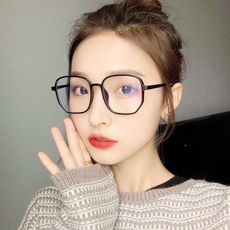 (AIMURUSI) COD Kính Gọng Vuông Lớn Phong Cách Cổ Điển Thời Trang Hàn Quốc Cho Nữ
