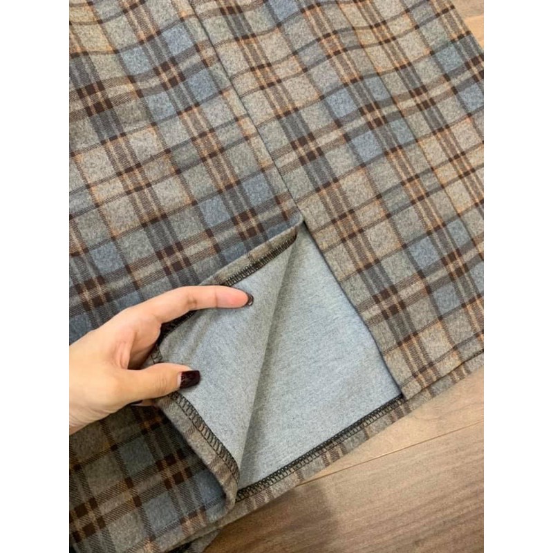 Chân váy dạ 2 màu