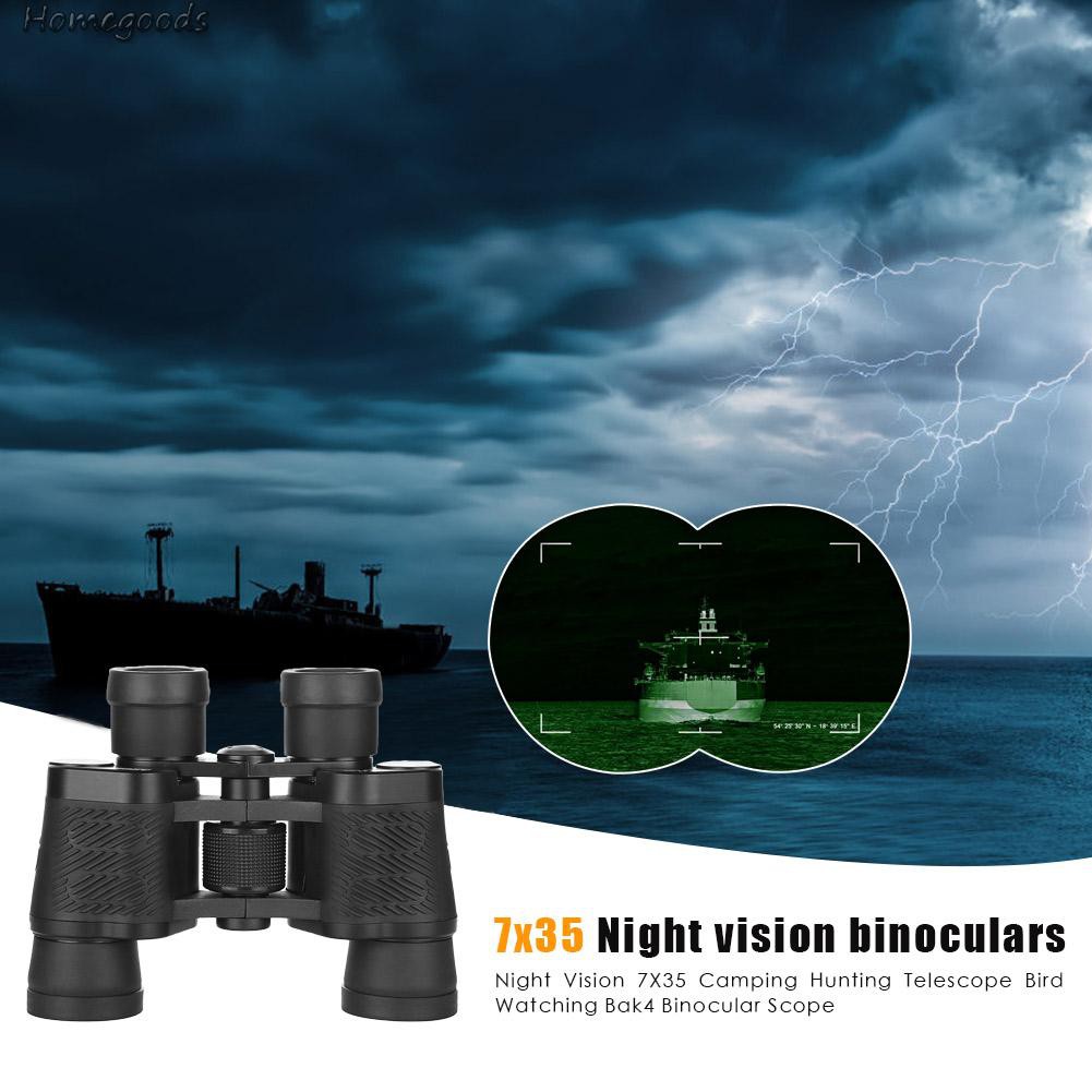 HOME-Portable 7X35 Bak4 Binocular Scope Outdoor Travel Camping Hunting Telescope-GOODS