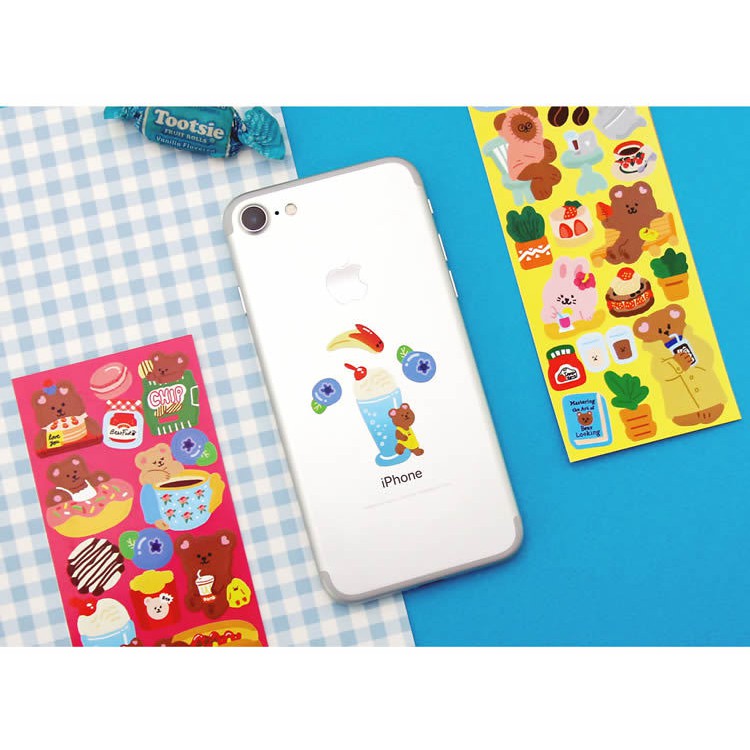 Sticker phong cách Hàn Quốc dễ thương