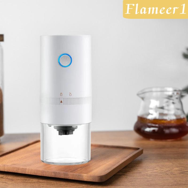 Máy Xay Cà Phê Tự Động Một Chạm Cổng USB Màu Trắng Dùng Trong Nhà Bếp / Văn Phòng Hiệu Flameameer1