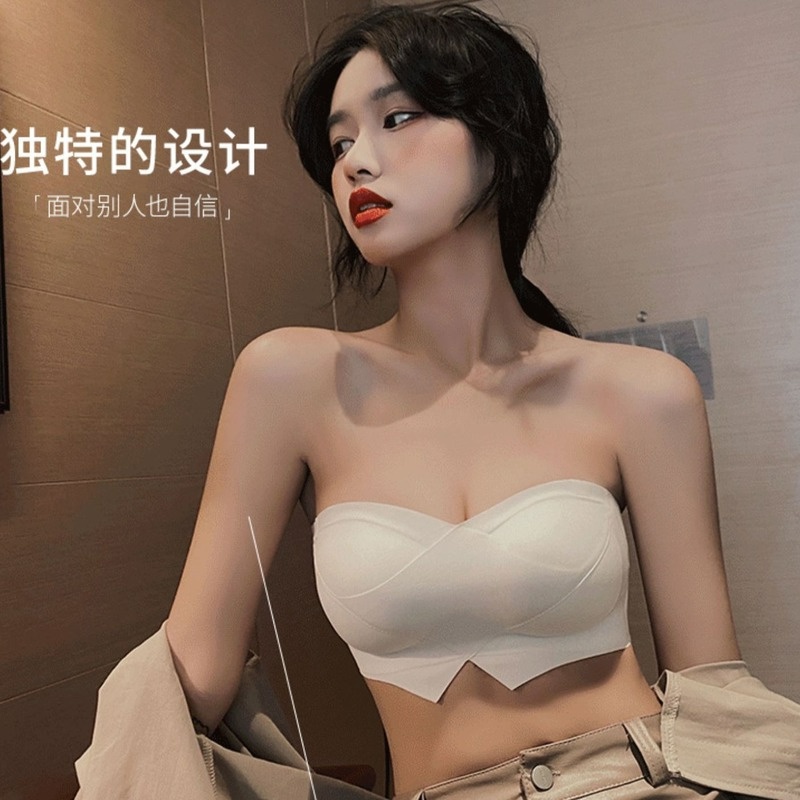 Áo Lót Nâng Ngực Không Dây Chống Trượt Thiết Kế Quyến Rũ Cho Nữ