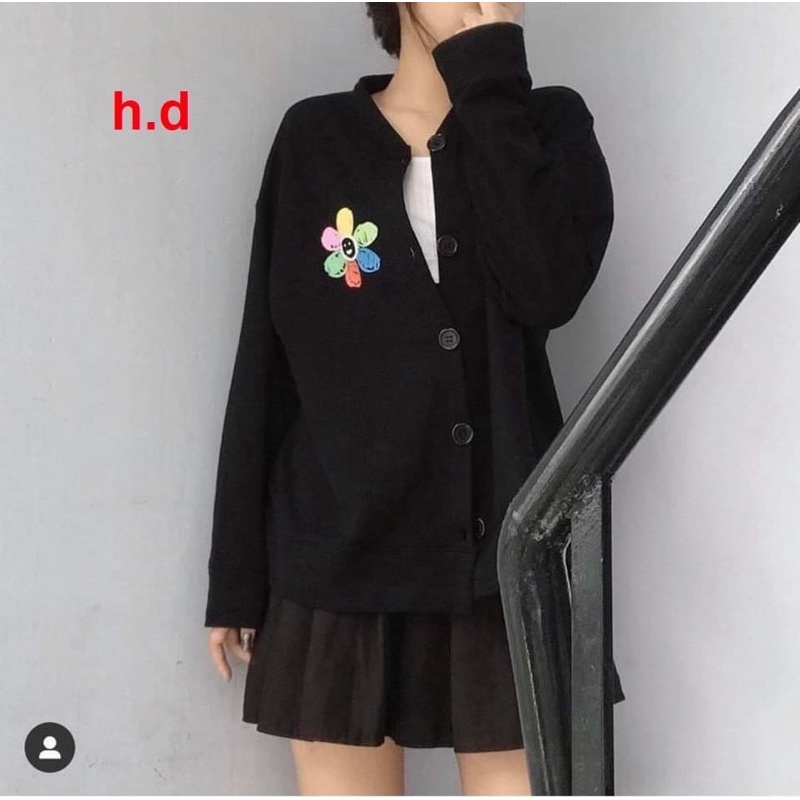 Áo cadigan hoa 6 cánh HD6