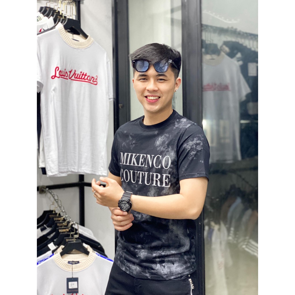 Áo phông ngắn tay unisex MIKENCO loang Couture