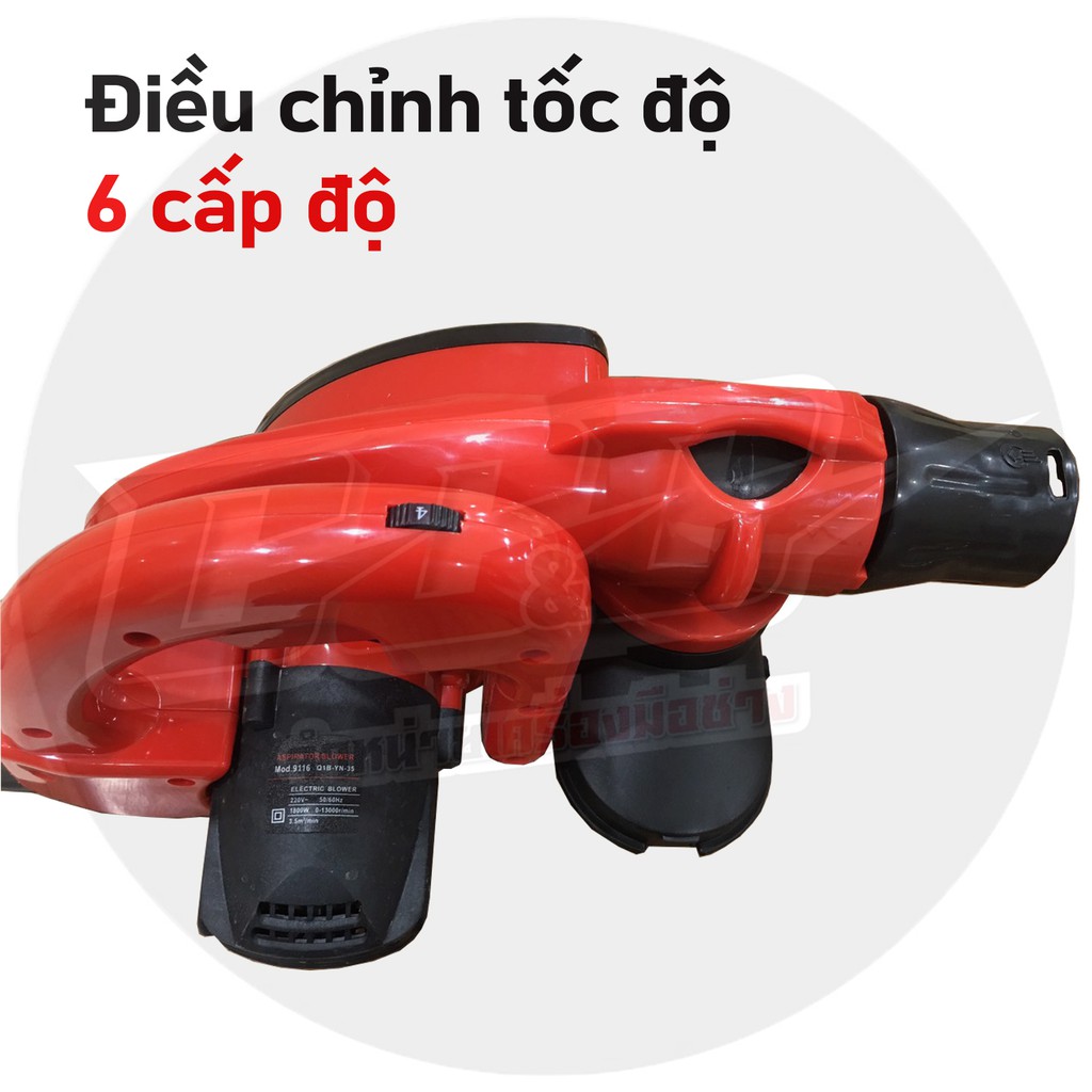 Máy thổi và hút bụi 2 chiều cầm tay ZC85 chính hãng ETOP công suất lớn 1800W, 6 cấp điều chỉnh tốc độ - Bảo hành 6 tháng