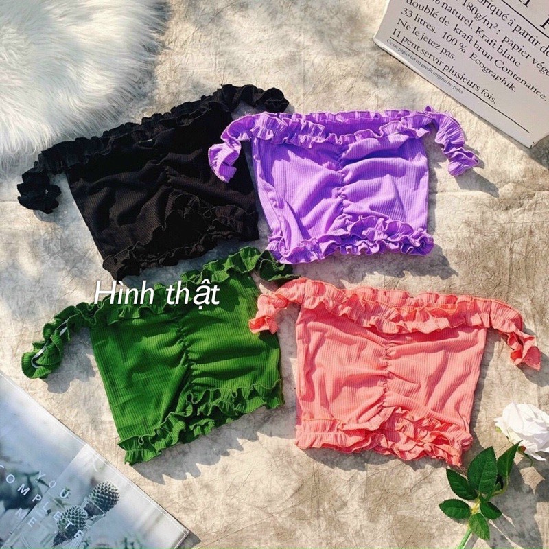 Áo bẹt vai viền bèo cực sexyN | BigBuy360 - bigbuy360.vn