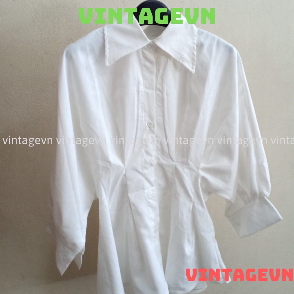 [Ảnh thật/Video]ÁO SƠ MI XIAOZING CHIẾT EO TÔN DÁNG ÁO SƠ MI TRẮNG SANg chảnh kaca vintagevn | BigBuy360 - bigbuy360.vn