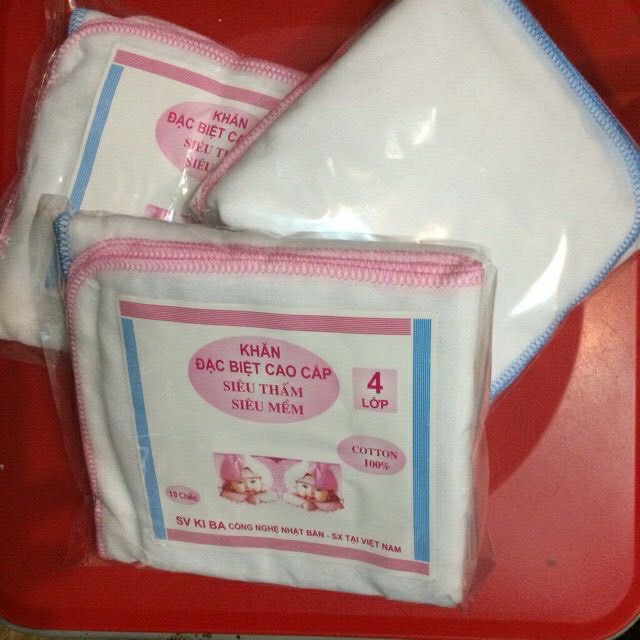 Khăn sữa Kiba 2-3-4 lớp