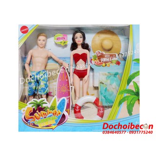 Búp bê Ken và Babier tắm biển - Có khớp