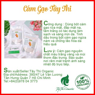Bột Cám Gạo Nguyên Chất Gói 100 gram