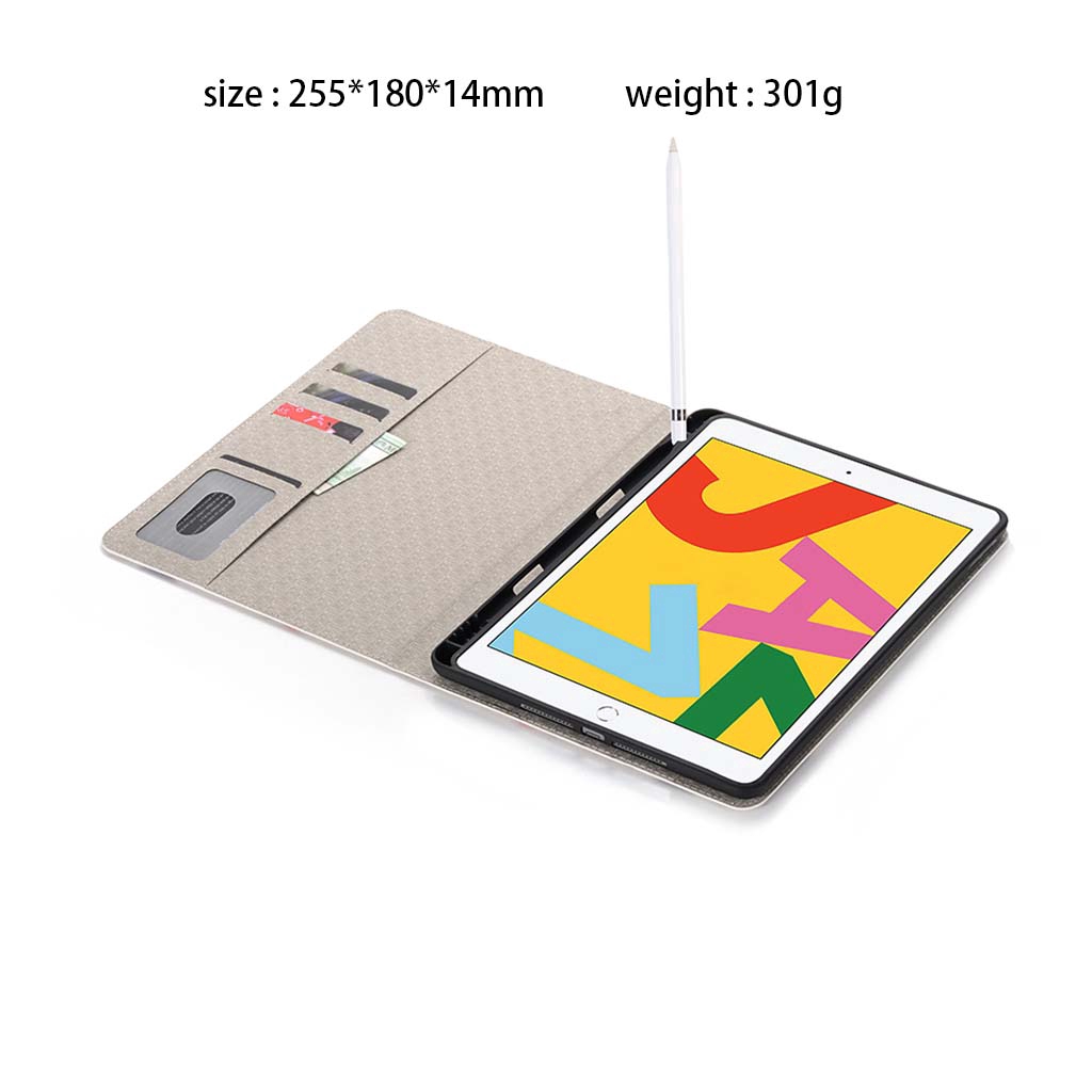 Apple ipad​ 10.2 inch​ 2019 7th Gen7 Tablet Case Pencil Slot Emboss Cartoon Soft PU Leather Cover | BigBuy360 - bigbuy360.vn