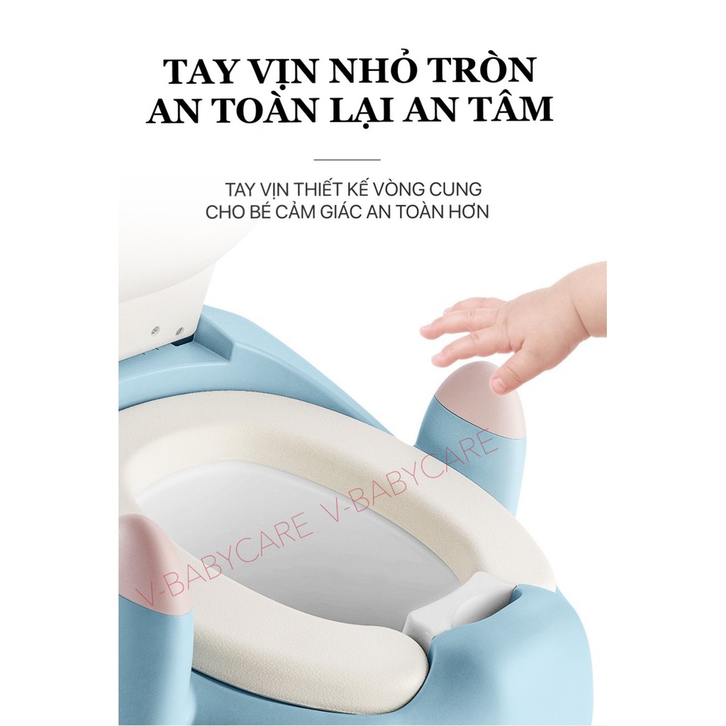 Bô vệ sinh thỏ cao cấp dành cho bé cực đáng yêu VBABY W5 - Cho bé trai & bé gái