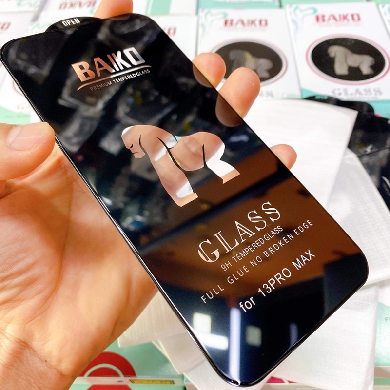 Kính Cường lực Kingkong Baiko Full màn ko hộp-Có màng loa