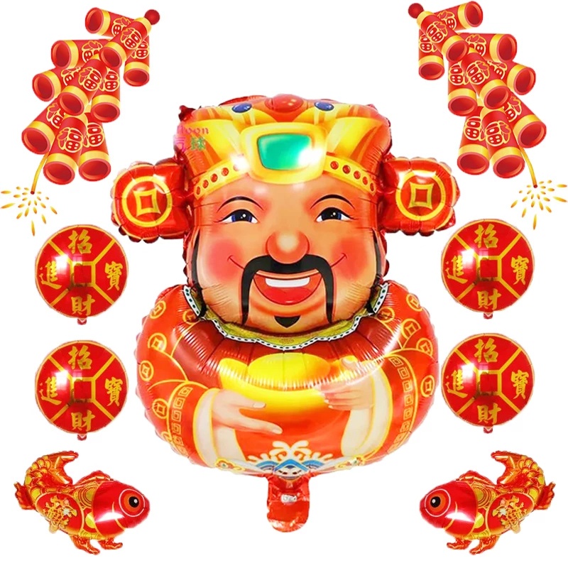 Bong bóng may mắn trang trí nhà cửa