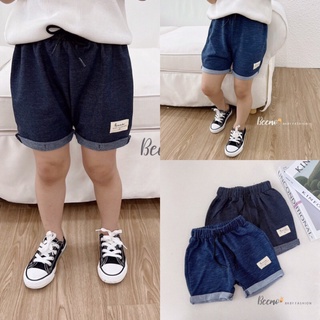 Quần đùi, quần sooc cotton da cá giả jeans Beemo cho bé trai, bé gái mặc hè đi học đi chơi cực đẹp