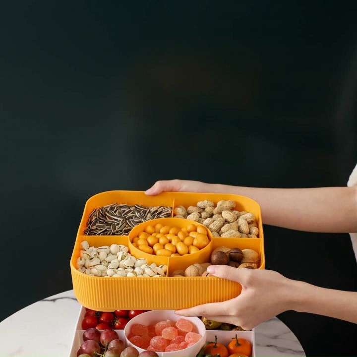 Khay mứt hai tầng,Khay mứt sừng hưu mẫu mới ( năm 2021 ) XU.STORE97