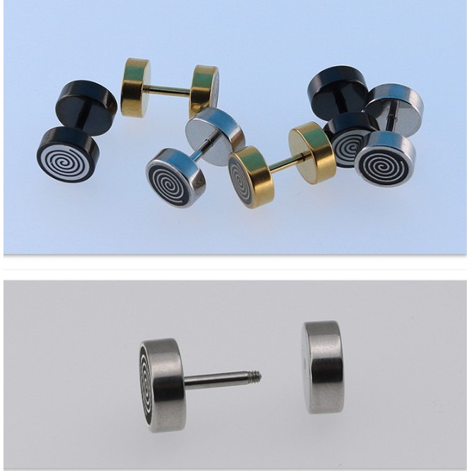 Bông Tai Nam Titan Không Đen TT 0964 - 1 cặp