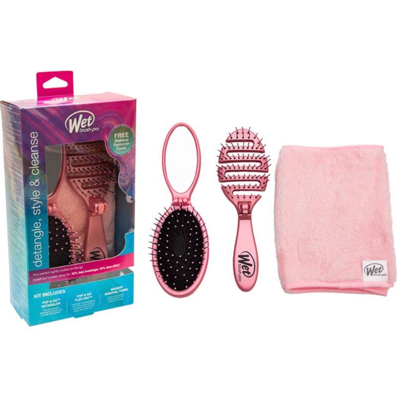 Set lược wet brush tiện lợi- hàng us