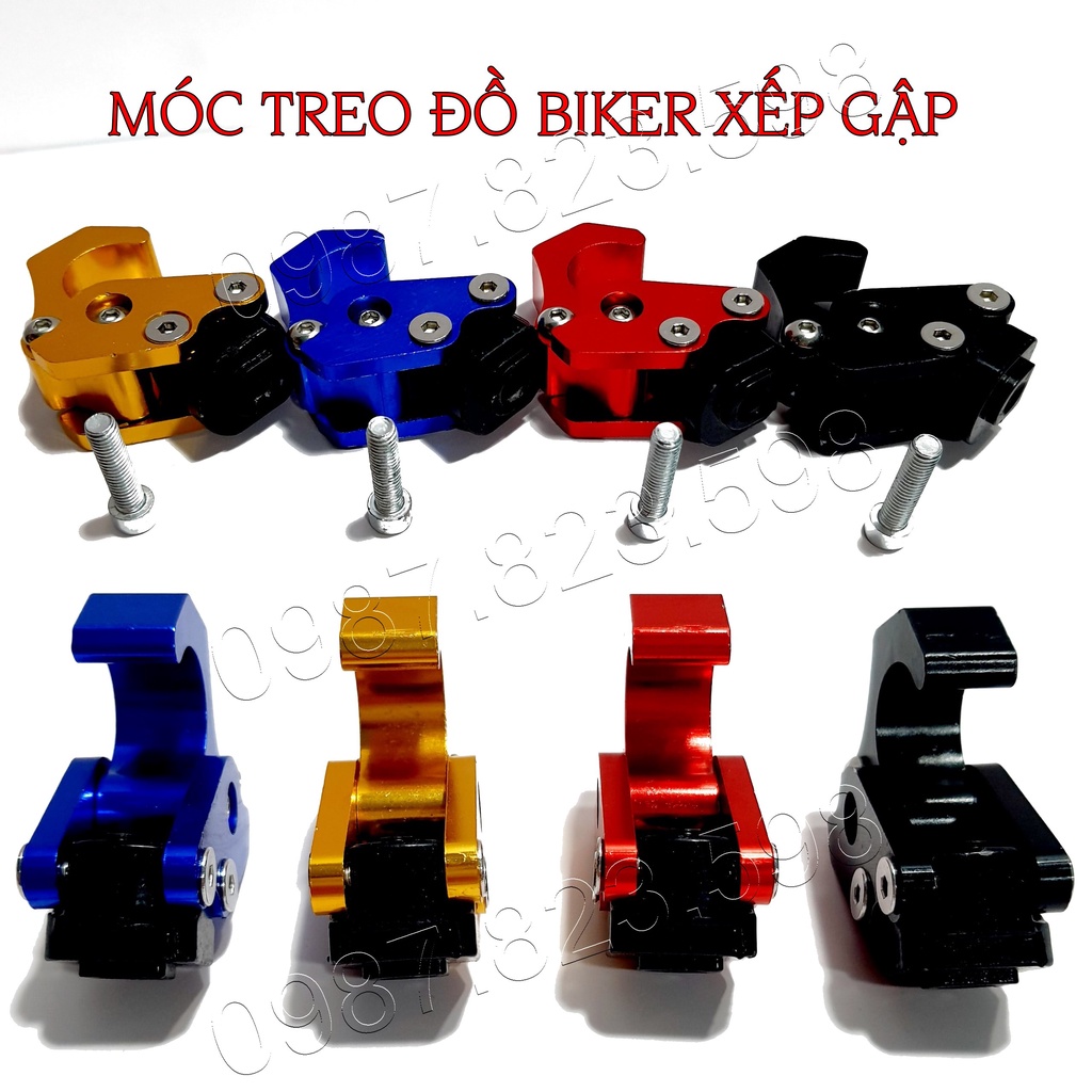 Móc Treo Đồ Xe Máy Nhôm Cao Cấp Mẫu Biker Loại 1