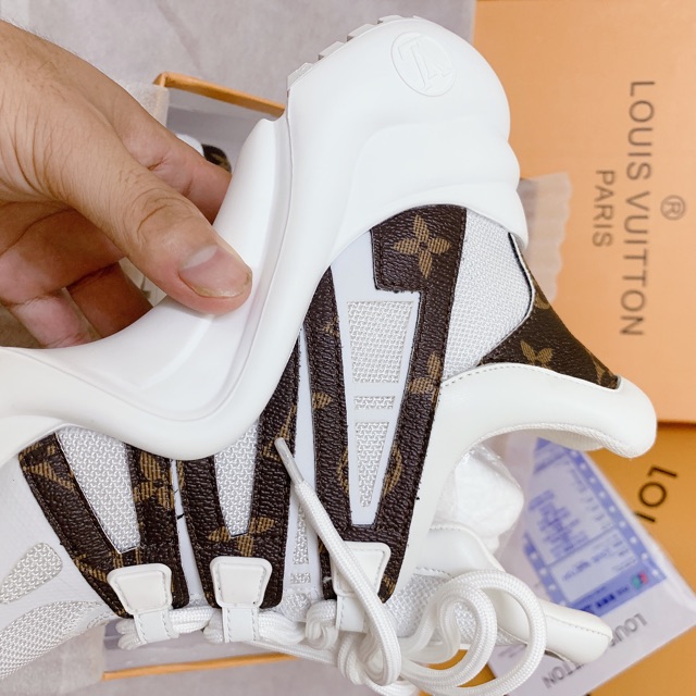 🔥 🔥 Giày LV. Archlight 🔥 trắng nâu hàng 1:1 chất lượng