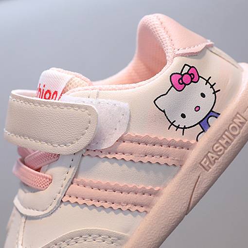 Giày Thể Thao Mềm Thoáng Khí Chống Trượt Không Thấm Nước In Hình Doremon Hello Kitty Cho Trẻ Em