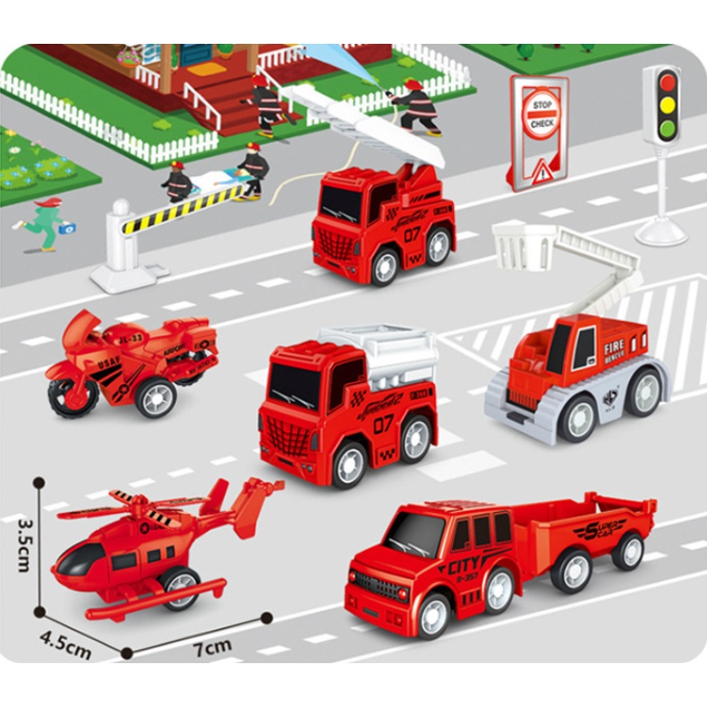 [Hàng mới về] Bộ Đồ chơi Xe Mini nhiều loại phương tiện Máy bay, Xe,...