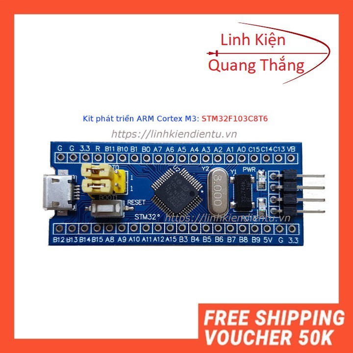 Kít học lập trình stm32f103c8t6 mini