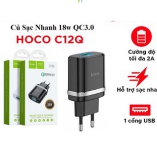 Củ Sạc ip,Củ Sạc Nhanh IPHàng HOCO C12Q .