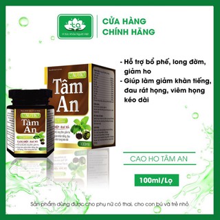 Cao Ho Tâm An HÀNG CHÍNH HÃNG Bổ Phế Long Đờm Giảm Ho