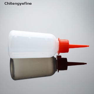 CTYE 100ml Plastic Clear Tip Applicator Bottle Plastic Squeeze Bottle With Tip Cap FINE